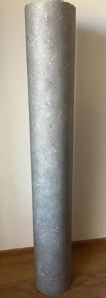 Vinyl vloerbedekking Sutton antraciet ca. 420x130 cm.