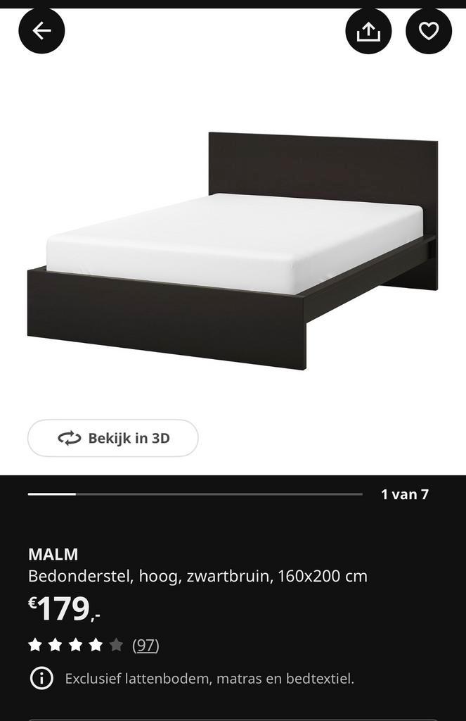 Malm 2p bed 160x200