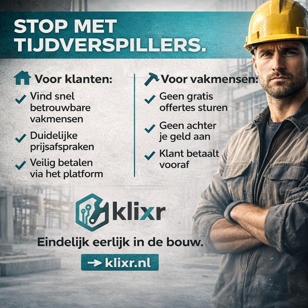 Zoek je vakmensen? Nieuwe platfoorm