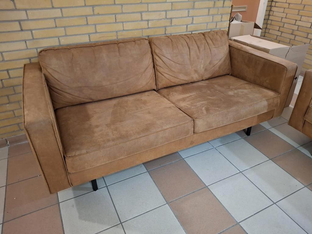 Cognac Eco lederen bankstellen