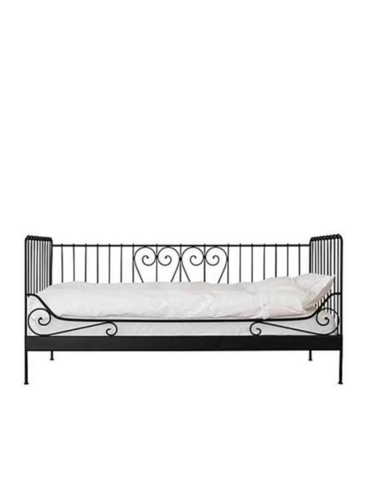 Gratis! IKEA Meldal Bedbank / Meisjesbed - Zwart Metaal