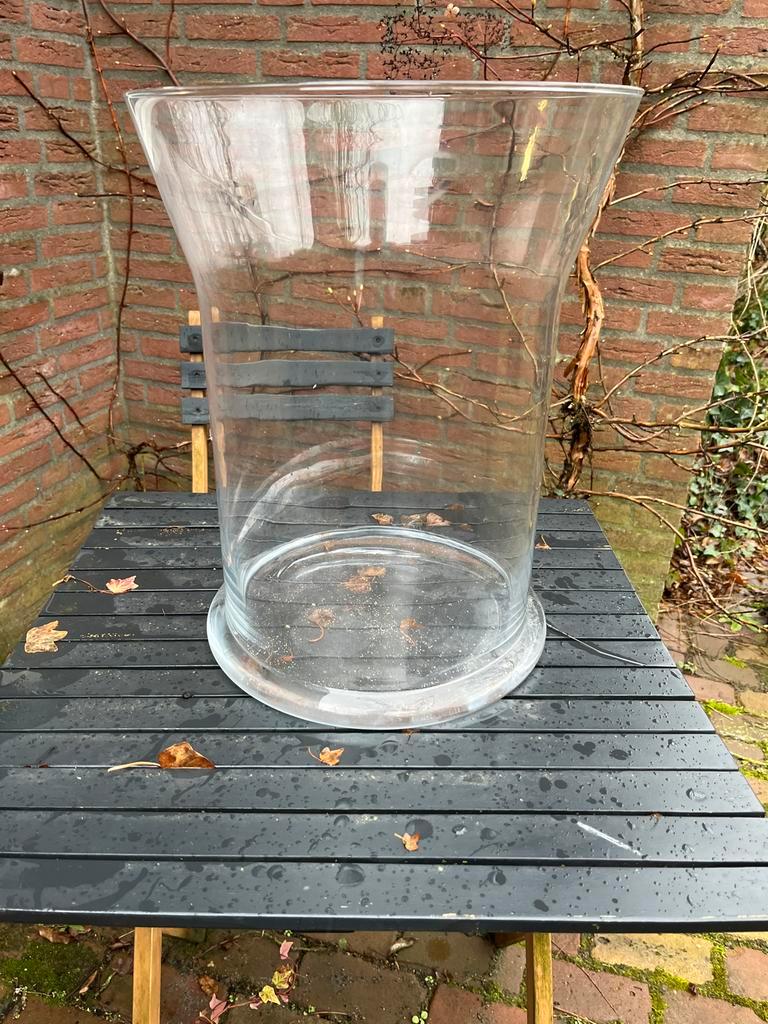 Grote glazen vaas