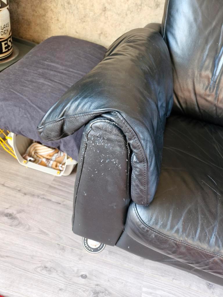 Gratis Bankstel, leer, 2 pers.