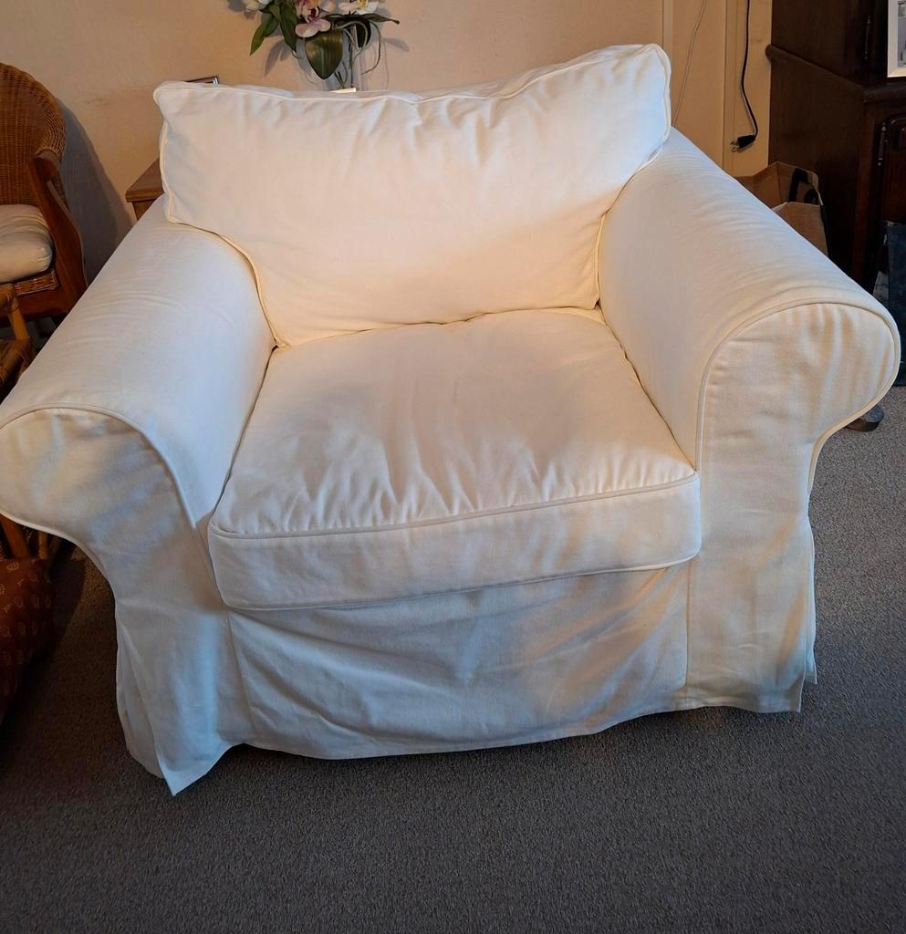Witte ikea fauteuil