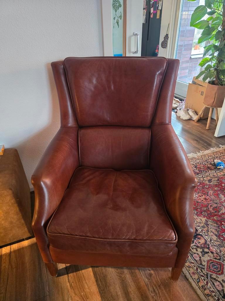Gratis! Comfortabele leren fauteuil