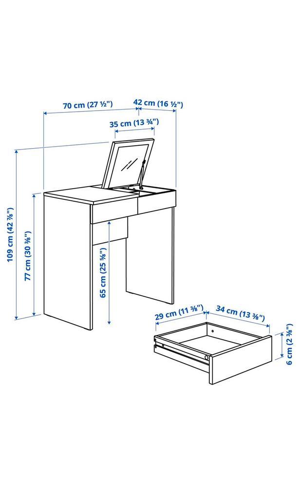 Ikea bureau/kaptafel
