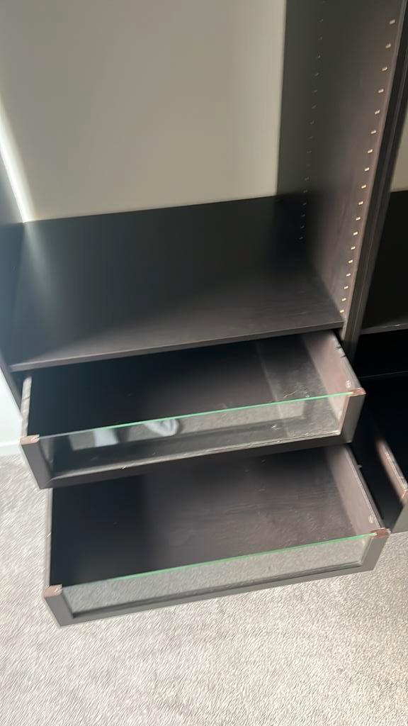 Twee pax kasten zwart IKEA