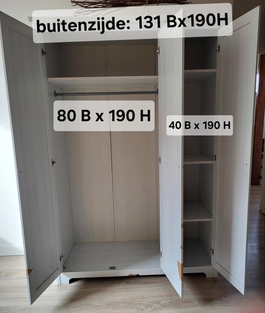 Kledingkast 131x190 - Gratis Afhalen