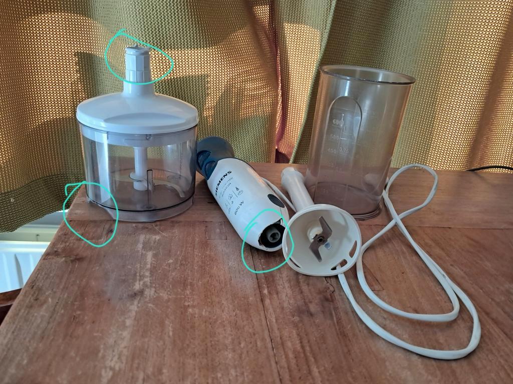 Oude staafmixer, gratis