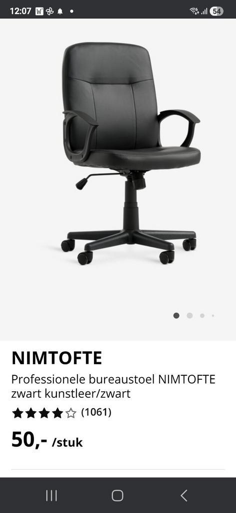 2 Bureaustoelen met hoes