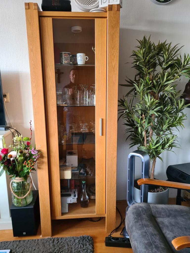 Gratis Licht Eiken Kast - 195x70x48 cm