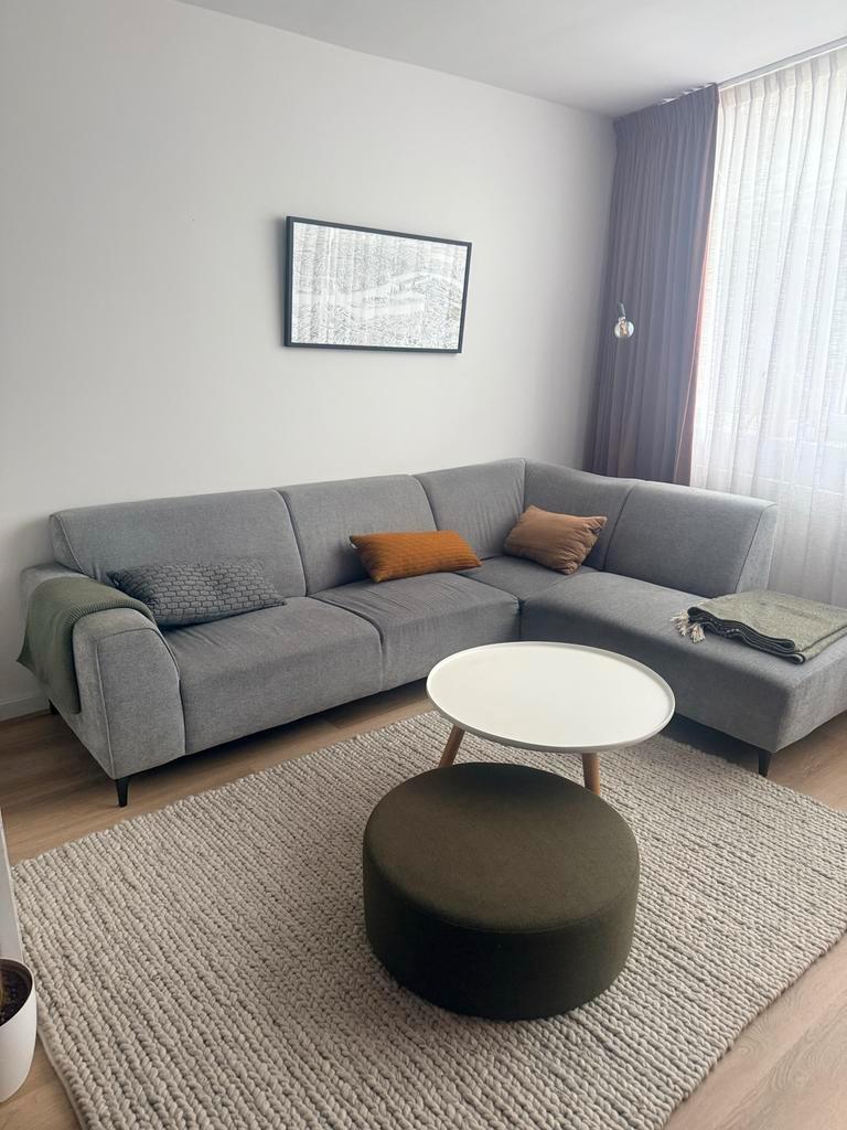 Grijze hoekbank (gratis af te halen)