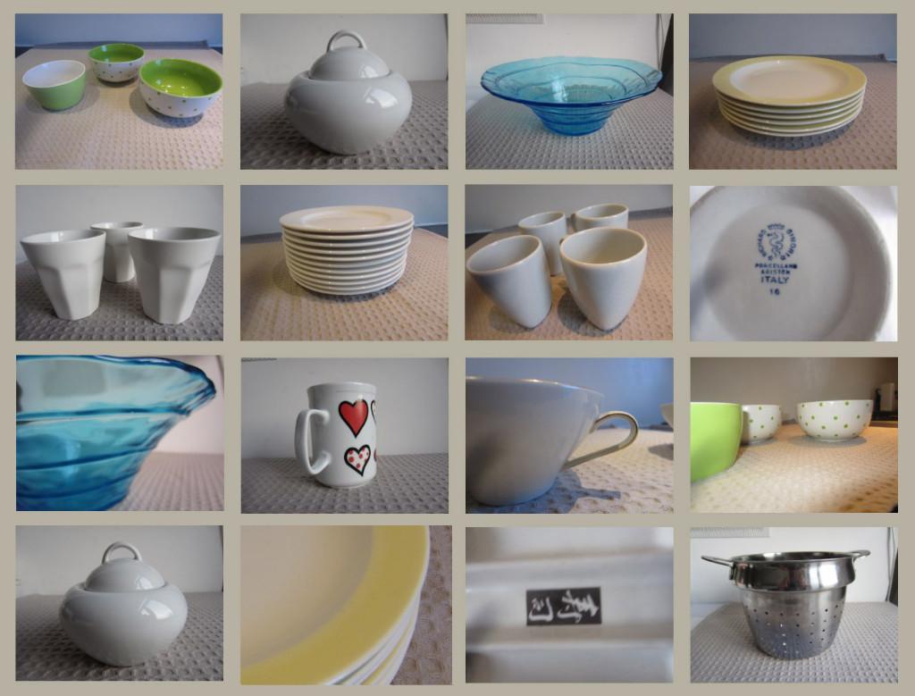 Beker mok wit met rode hartjes