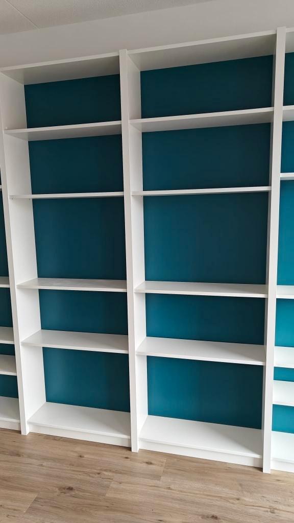 4 x Billy Bookcases (customized) height: 237cm