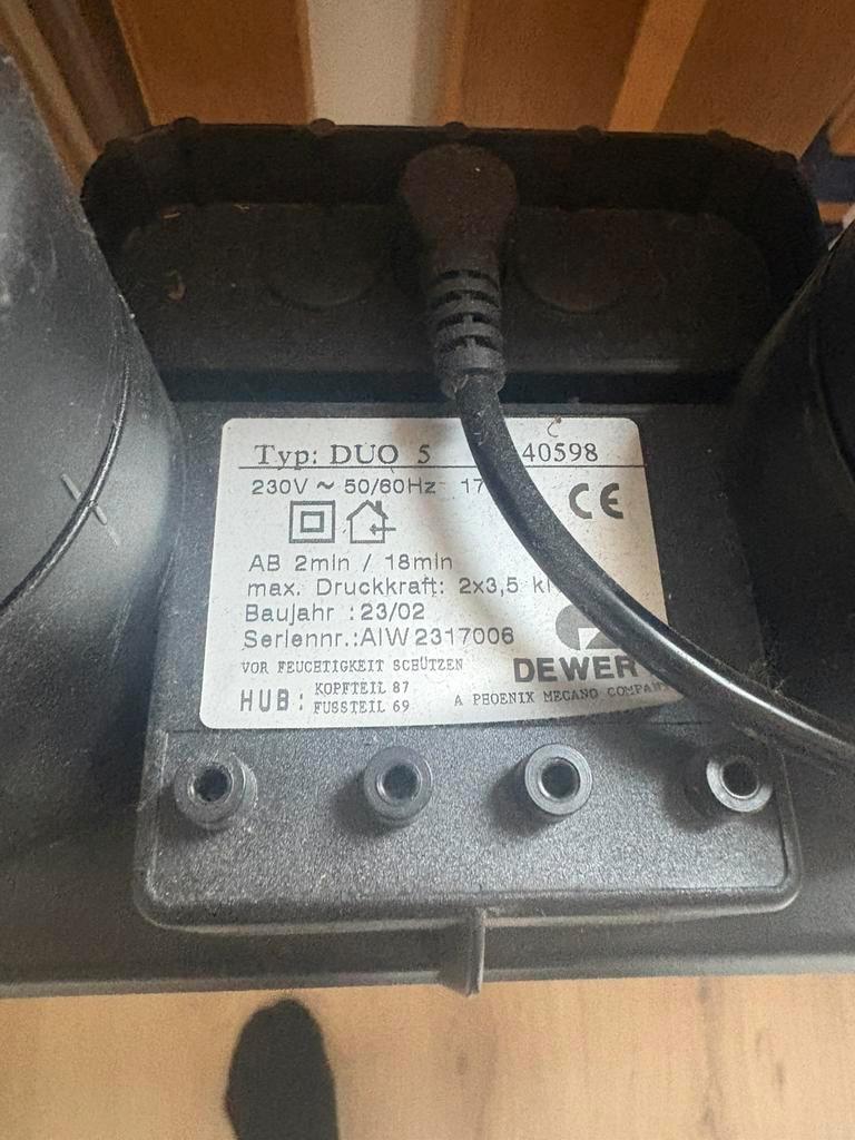 Elektrische lattenbodem 2x 90x200 - Dewert DUO motor