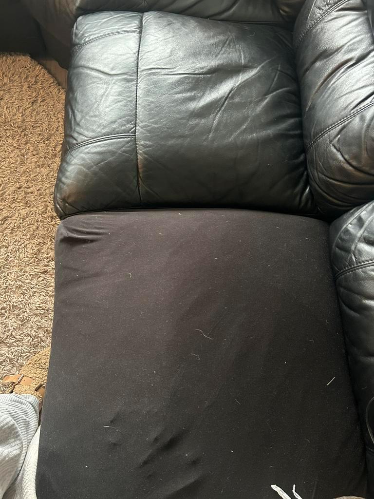 Gratis Hoekbak (7-8 zits) leer zwart