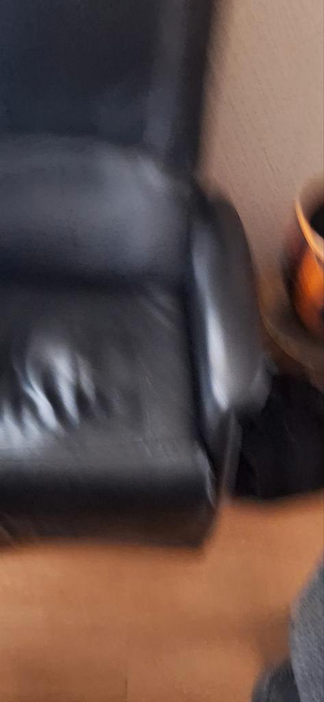 Relaxfauteuil,  gratis, zwart.