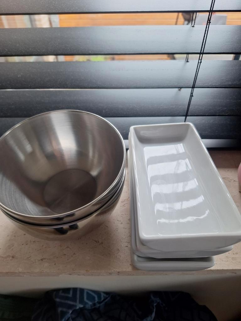 RVS schaaltjes en tapas bakjes