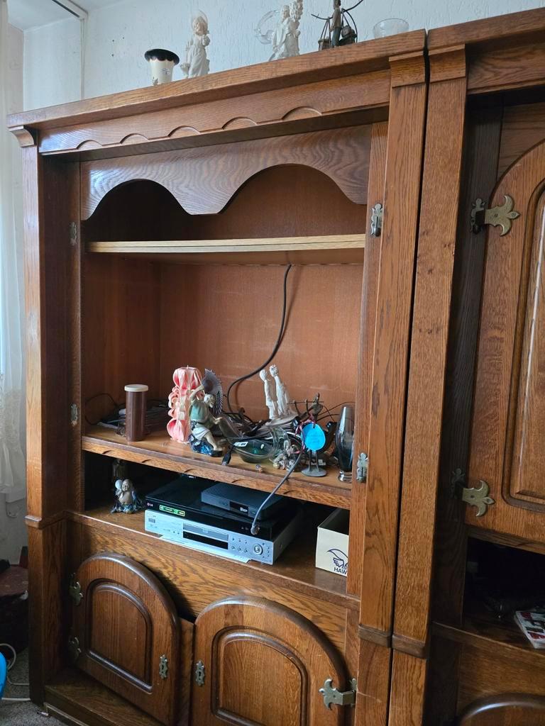 Massief Eikenhouten Kast - 6 Delig