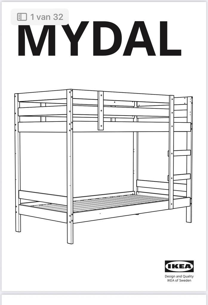 Ikea stapelbed wit