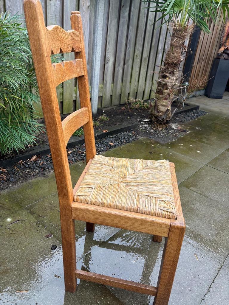 4 Eiken Eetkamerstoelen - Gratis Af te Halen