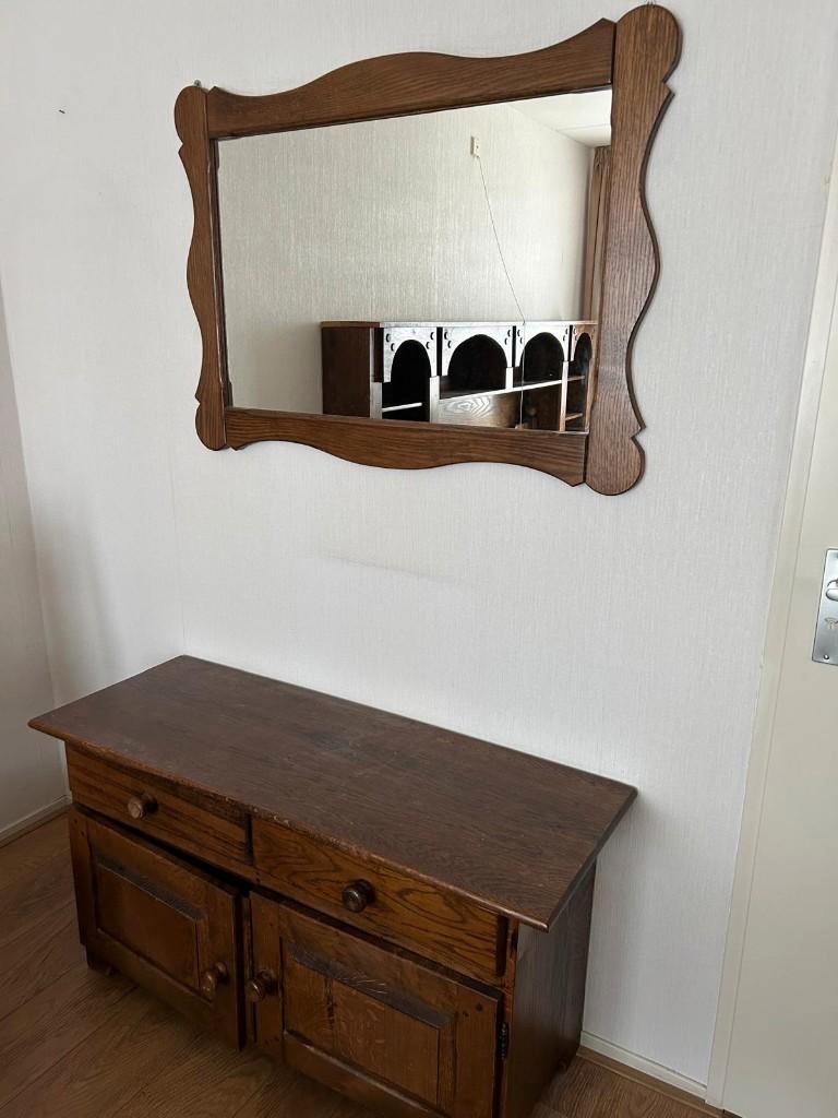 Elektrisch verstelbaar bed + eiken ombouw set