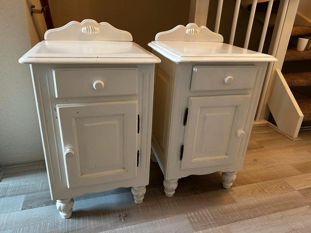 Brocante Nachtkastjes - Set van 2