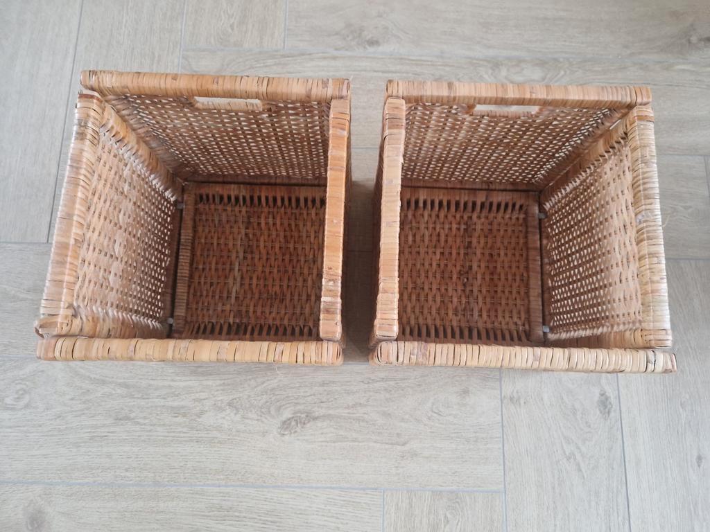 Gratis Twee rieten manden