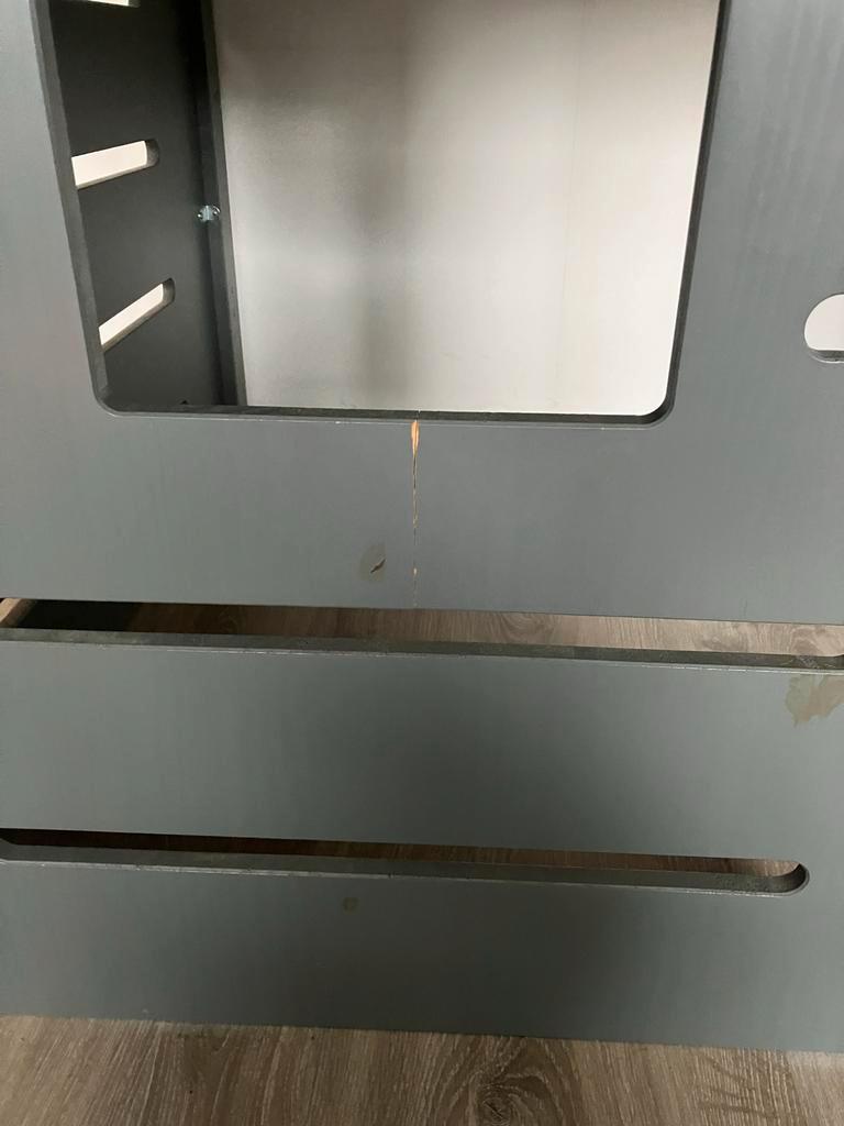 Gratis Halfhoogslaper, incl lattenbodem. Zonder matras