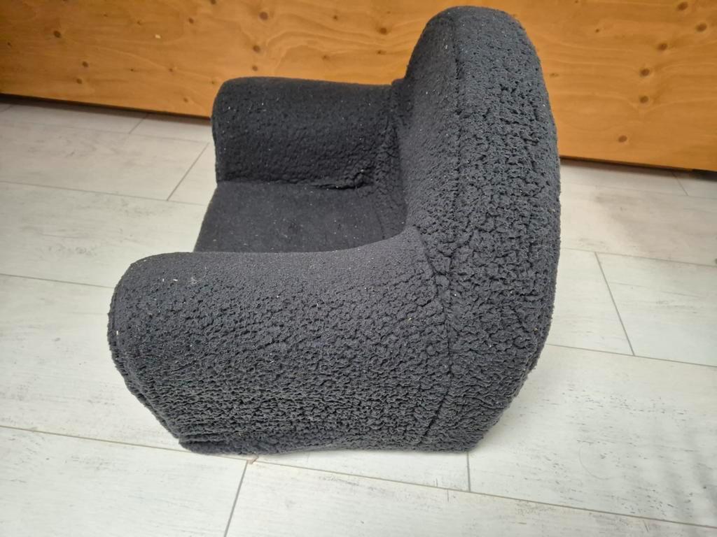 Zachte donkergrijze kinderstoel