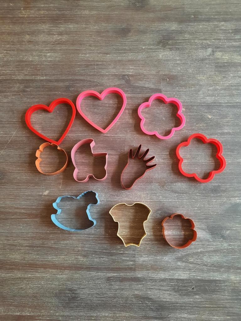 Set van diverse koekvormpjes (10 stuks)