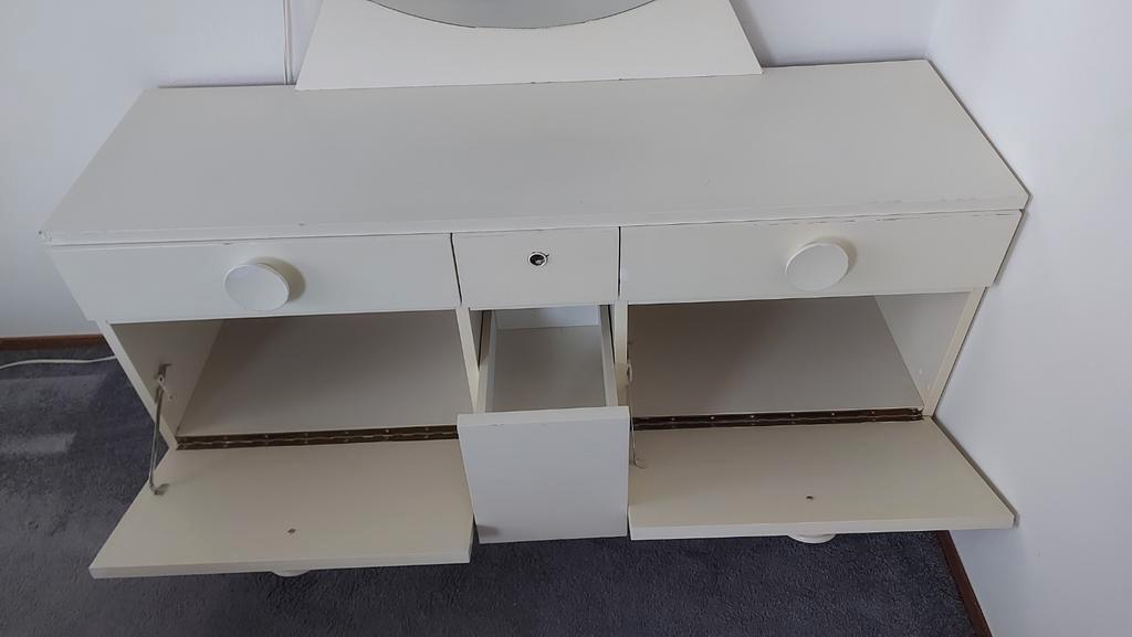 Spiegel met Meubel - 115x35x160 cm. Met laden.