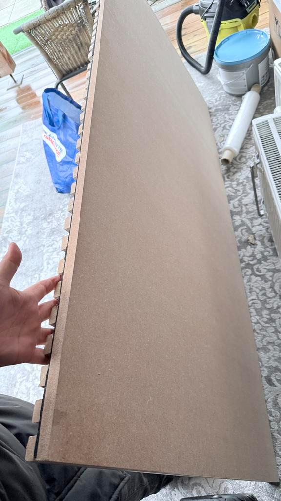 Akoestisch wandpaneel - Zwart/Hout gratis