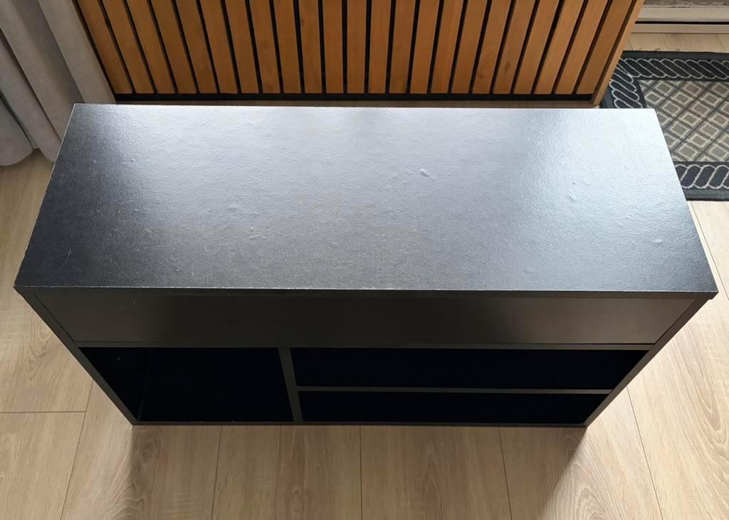 Zwarte schoenenkast 80x30x45 cm