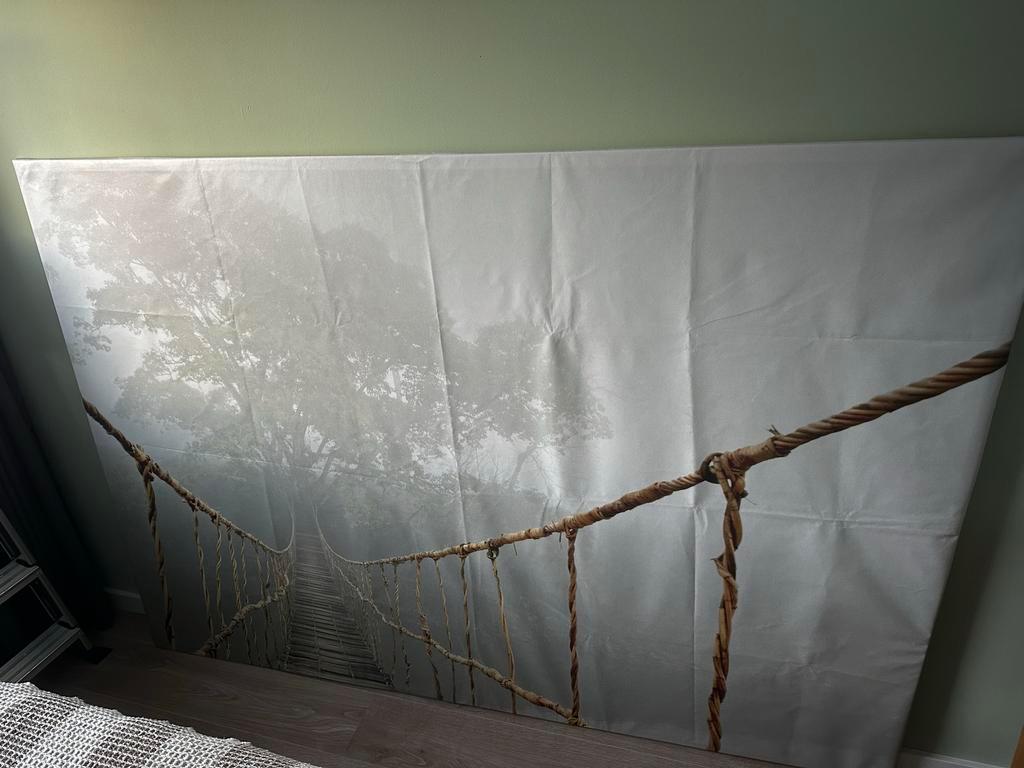 Ikea Schilderij Brug in de Mist