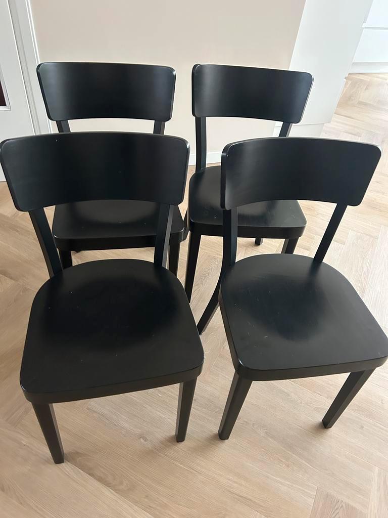 4 Fergus Houten Eetkamerstoel Zwart Gebeitst