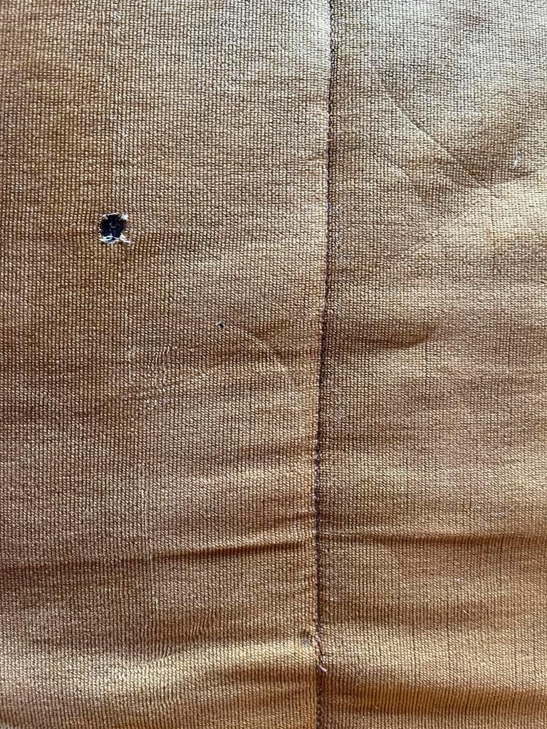 Vintage mosterdgele slaapbank