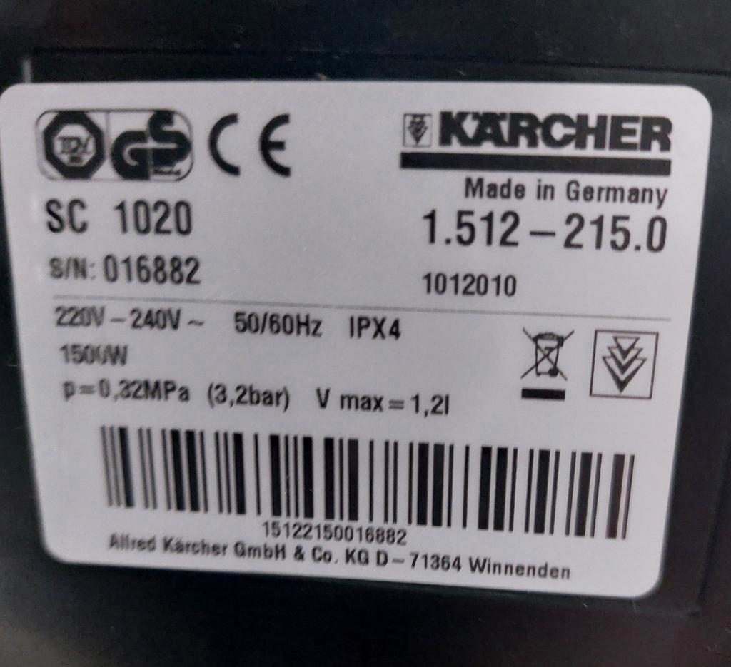 Kärcher SC 1020 stoomreiniger