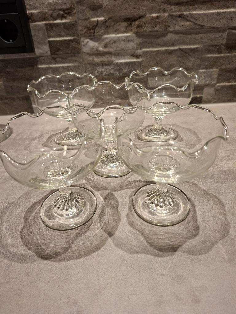 Glazen schaaltjes 5 stuks