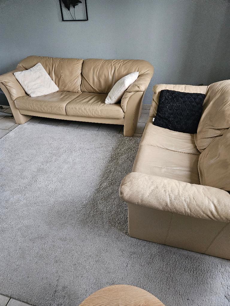 Mag weg, Bankstel 2 + 3 zits PERFECT LEER!