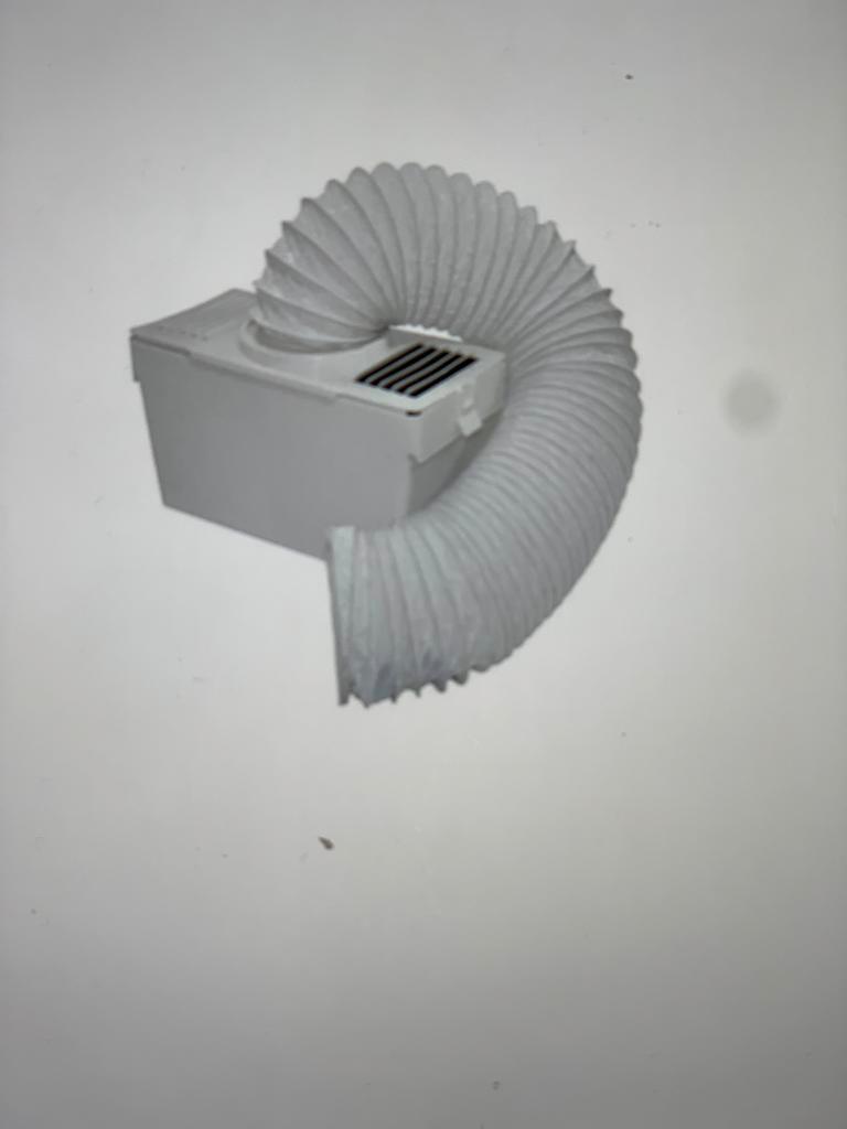 Flexibele afvoerslang, ruim 2 meter, en condensbak wasdroger