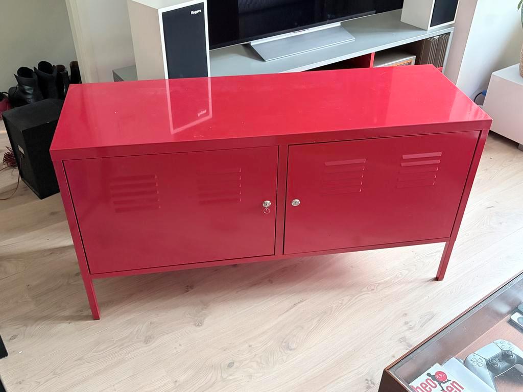 Ikea ps kast rood