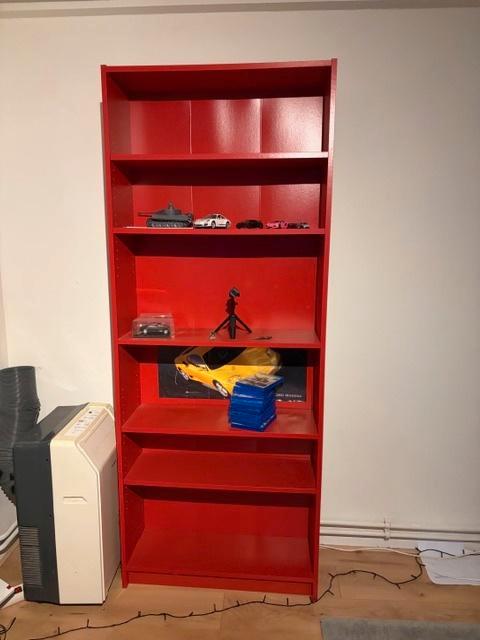 Boekenkast Ikea Billy rood